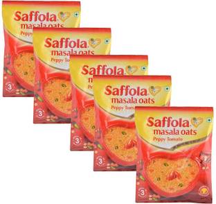 Saffola MASALA OATS PEPPY TOMATO PACK OF 5 195 g