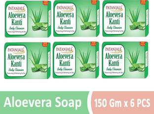 PATANJALI ALOE VERA KANTI BODY CLEANSER SOAP ( PACK OF 6 )