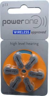 Power one P13 Hearing Aid Batteries 1.45V 1 patta pack of 6 batteries power 13 hearing aid battery Stethoscope Case