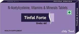 Lilly Touch Tinfal Forte Biotin 10000mcg and N-Acetylcysteine Tablets