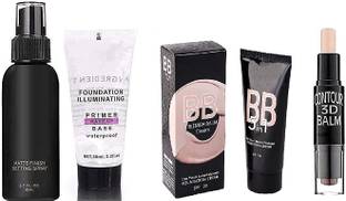KAIASHA Makeup Primer & Fixer & Foundation With Contour 3D Balm