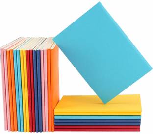 INNAXA 24 Pack Colorful Blank Notebook, Mixed Color A6 3.9“ x 5.5” Notebook Unlined, Travel Journal Notebook Notepad Set Bulk, Students Office Writing Diary, Subject Notebooks Paper A6 Notebook Blank 64 Pages