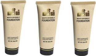 ads White Invisible Foundation ( Combo Pack of 3)  Foundation