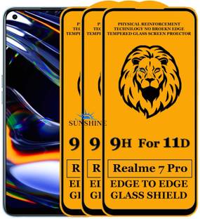 SUNSHINE Tempered Glass Guard for Edge To Edge Tempered Glass for REALME 7 PRO