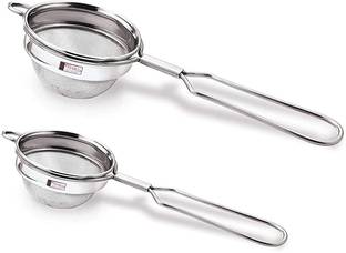 TIARA 2PC Max Tea Coffee Stainless Steel Strainer (304 Steel Food Grade) Tea Strainer