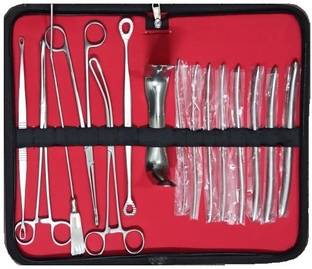 GOLDFINCH Premium Quality DNC Set, D&C Instruments Kit (Set of 15 Pcs) Gynecological Aspiration Kit