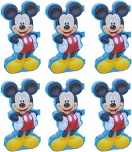 SKI Homeware Mickey Mouse Pencil 6 Pcs Set Mickey Mouse Art Plastic Pencil Boxes