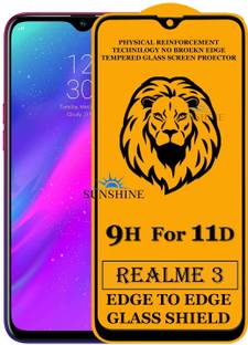 SUNSHINE Edge To Edge Tempered Glass for Realme 3