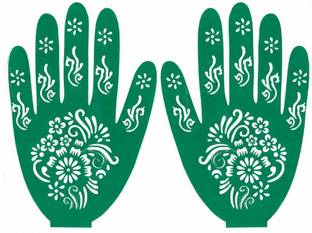 IVANA'S Heena Mehandi Tatto Stencil Set for | Hand | Body | Fingure | Face | Heena Art Temporary Tatto for Kids, Girls & Women - Design-634