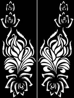 IVANA'S Heena Mehandi Tatto Stencil Set for | Hand | Body | Fingure | Face | Heena Art Temporary Tatto for Kids, Girls & Women - Design-553