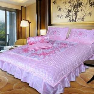 Rajasthan handicraft Satin King Sized Bedding Set