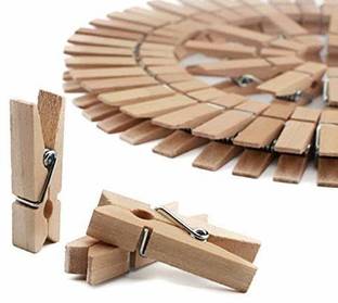 Ammaieesan Wooden Clips Wooden Cloth Clips