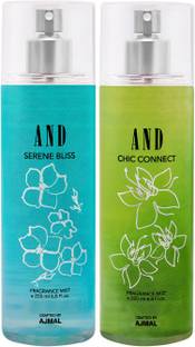 AND Serene Bliss & Chic Connect Body Mist 200ML each Pack of 2 Perfume  -  400 ml
