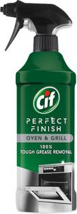 Cif Perfect Finish Oven & Grill Spray, 100% Tough Grease Removal 435ml Kitchen Cleaner