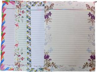 Peace A4 Designer Sheet ( pack of 5x20 sheets) 100 sheet One side ruled A4 140 gsm A4 paper