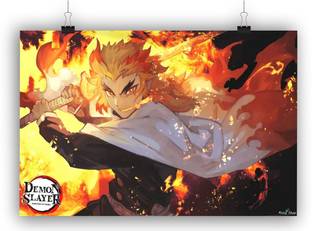 Rengoku Kyoujurou 3 for wall decoration Paper Print