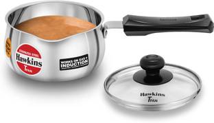 Hawkins Tpan Glass (SST10G Tope with Lid 1 L capacity 15.1 cm diameter