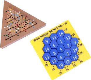 ARNIYAVALA Master Mind Puzzle Board Puzzle Set of 2 Multicolor - 36 Pieces