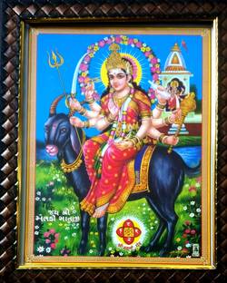 FRAMTASTIC Meldi Maa Photo Frame Religious Frame
