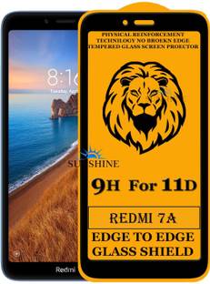 SUNSHINE Edge To Edge Tempered Glass for Mi Redmi 7A