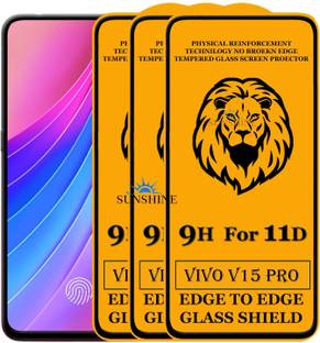 SUNSHINE Tempered Glass Guard for Edge To Edge Tempered Glass for VIVO V15 PRO