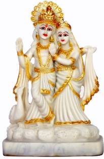 Mcef creation krishna radha idol,krishna radha statue,krishna radha murti,radha krishna statue डेकोरेटिव शोपीस  -  20 cm
