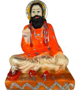 Elegant Lifestyle Guru Ravidas Ji Idol Handicraft statue, Spiritual Pooja Figurine Unbreakable Religious Murti Pooja Gift Item for Home Décor / Temple / Living Room / Table / Office Decorative Showpiece  -  20 cm