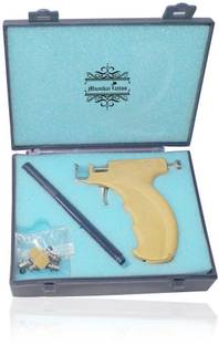 Bella Faccia STAINLESS STEEL SAFE EAR NOSE NAVEL PIERCING GUN - YELLOW Permanent Tattoo Kit