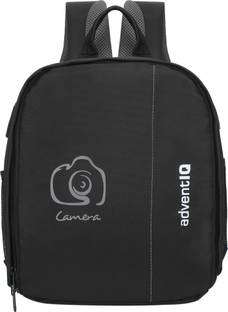 AdventIQ DSLR/SLR Camera Lens Shoulder Printed Backpack-(BNP 0197P-Camera 1)-Grey Clr  Camera Bag