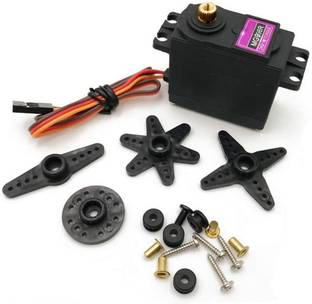 DHRUV-PRO 360° Angle MG996R Servo Motor Metal Gear High-Torque Servo Motor Electronic Components Electronic Hobby Kit