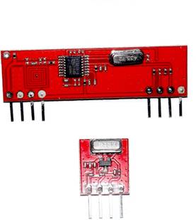 arduino RF ASK module Wireless Transmitter + Receiver Pair 433 / 434 MHz (Multicolor) Educational Electronic Hobby Kit