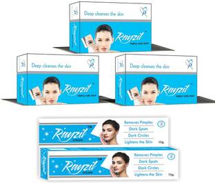 Rayzil Pimple Care Soap and Pimple Acne Dark Spot Treatment Cream ( 3 SOAP AND 1 CREAM )combo
