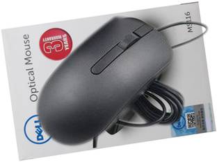DELL Wired Mouse -1000 DPI Wired Ambidextrous Optical Mouse