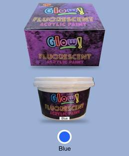 Glow UV (Ultraviolet/Blacklight) Fluorescent Paint, Blue, 200ml