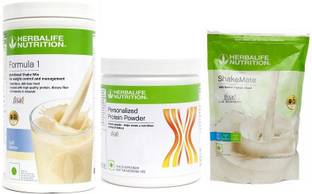 HERBALIFE Weight Loss Combo Pack F 1 Kulfi + personalized protein powder +SM Plant-Based Protein
