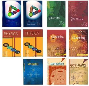 NCERT Textbook ( Physics Part 1&2, Chemistry Part 1&2, Math Part 1&2) For Class 11th & 12th Combo Set, English Medium Paperback Binding,