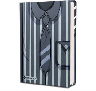 Jhingalala Tie Print Hard Bound Undated A5 Diary Notebook (20 X 14.5 CM, 80 GSM, 190 Ruled Perforated Pages) Diary for Writing, Gift for Friend, Personal Diary A5 Diary Ruled 190 Pages
