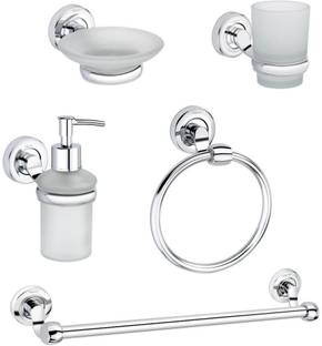 aligarian Steel, Glass Bathroom Set