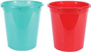 Altruist Plastic Open Smart Bin Dustbin 12 LTR, Pack of 2 (Multicolor) Plastic Dustbin