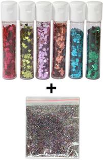 Midas Heart Shaped Glitter Flakes for Creative DIY Arts & Crafts, Nail Art, Resin Art, Party Decorations, Scrapbooking, School Craft