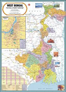 West Bengal Map : Political Photographic Paper