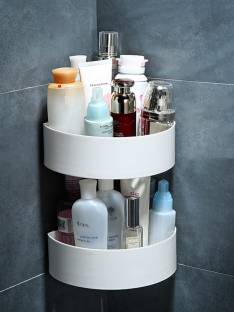 2 Layer Bathroom Bath Shower Suction Holder Shelf Storage Rack Organizer Caddy