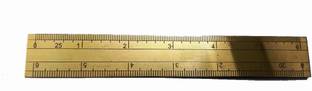 Simrah Patwari Scale 6" Full Brass Marking With 20-25 Marking Ruler Ruler