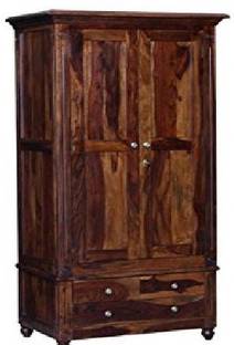 Made Wood Solid Wood 2 Door Wardrobe