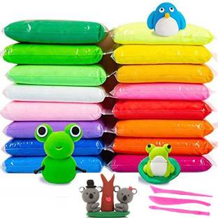 Little's Cry Air Dry Clay For Kids DIY Ultra Light Modeling Bouncing Clay Kids 12 Different Color Clay Creative Art For Children (1 Set 12pc)