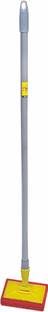 HIC Scrubber Brush with Rod for Washing and Scrubbing Floor/Tile/Corner Scrub Pad, Scrub Pad