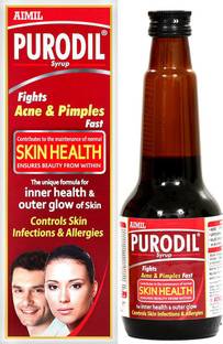 AIMIL Purodil Syrup for Pimple and Acne free Skin | Anti-Allergic Anti-Microbial Blood Purifier Syrup (Pack of 1)