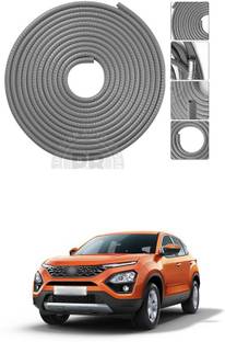 PRTEK Car Door Edge Guards No Glue Textured Light Gray 16-2/5Ft(5M) Universal Fit Rubber U Shape Edge Trim Car Door Edge Protector A213 Car Beading Roll For Window, Bumper