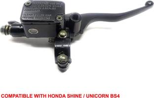 DESIKARTZ BS4 Right Side Handle BAR, Front Disc Brake Master Cylinder Assembly, Lever Assembly, Yock Assembly Compatible with Honda Shine / Unicorn Brake Clutch Lever For Honda Unicorn