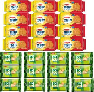 BRITANNIA Marie gold and 50-50 combo pack (1470 gm) Marie Biscuit